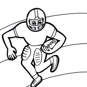 Football 1 Coloring Page
