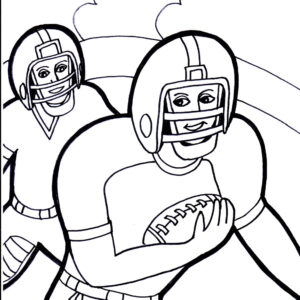 Football 18 Coloring Page