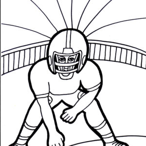 Football 2 Coloring Page